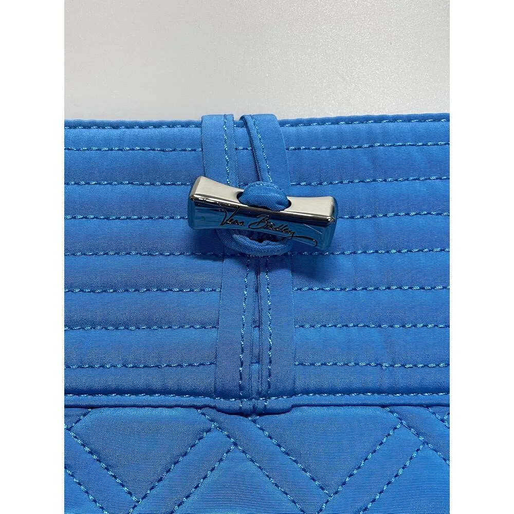 Vera Bradley Quilted Fabric Blue Large Tote - Image 2