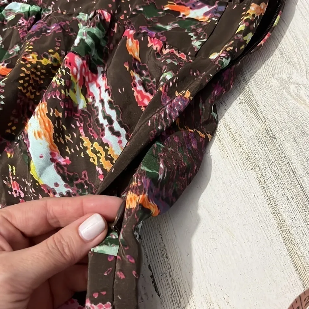 Charlie Jade Silk Dress Size L - Image 12