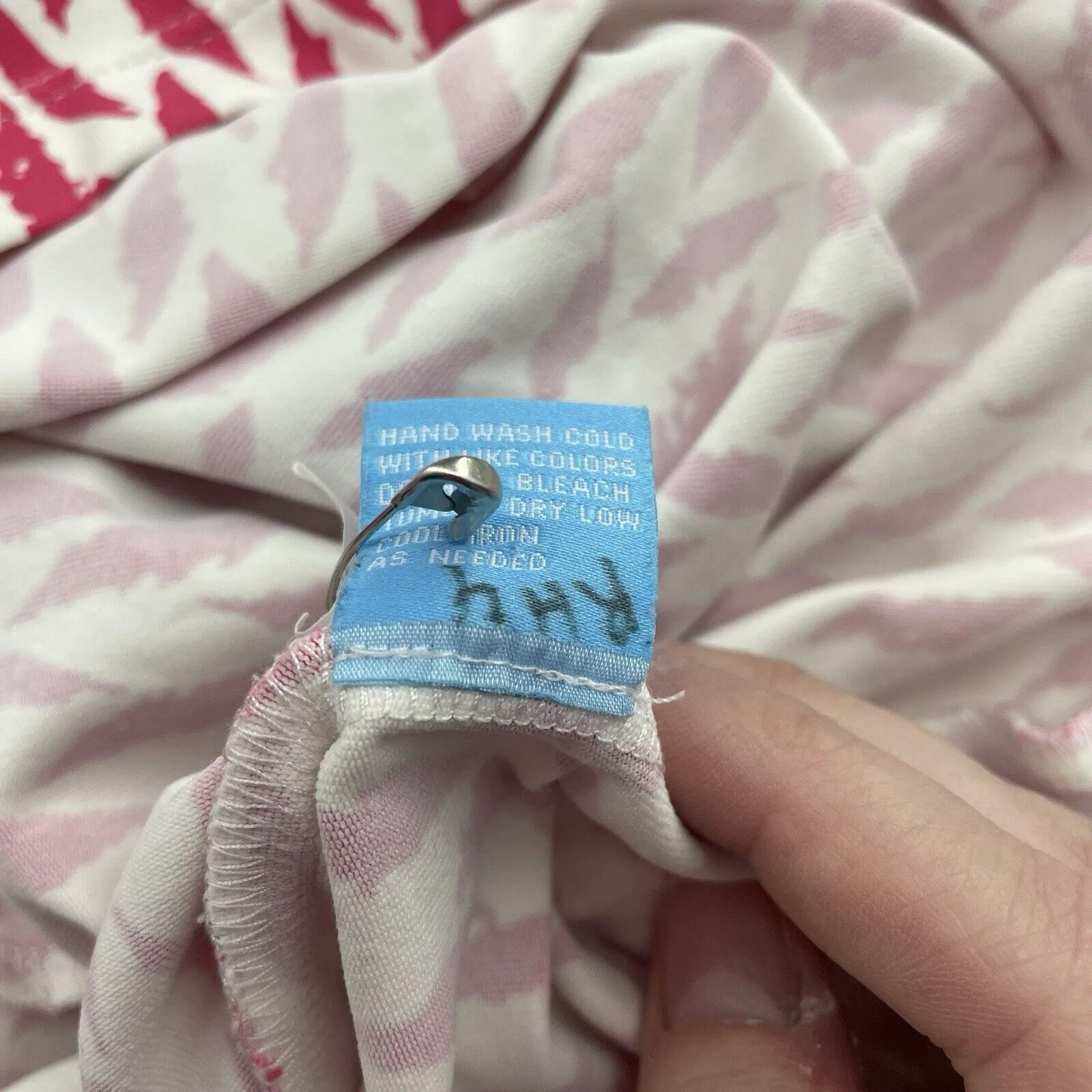 J. McLaughlin M Dolly Catalina Cloth Dress Sleeveless Carnaby Geo Pink Stretch - Image 13