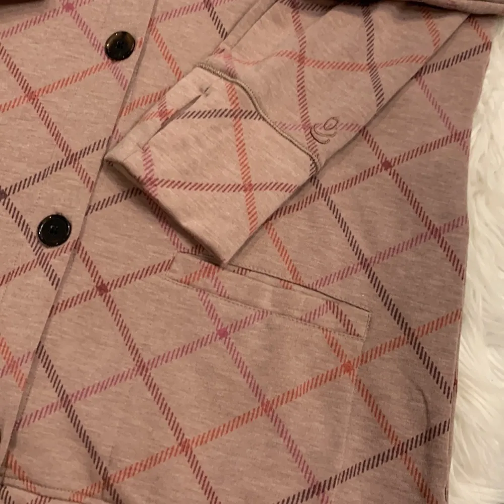 Cuddl Duds Comfortwear shawl collar button front fleece lined cardigan M - Image 9