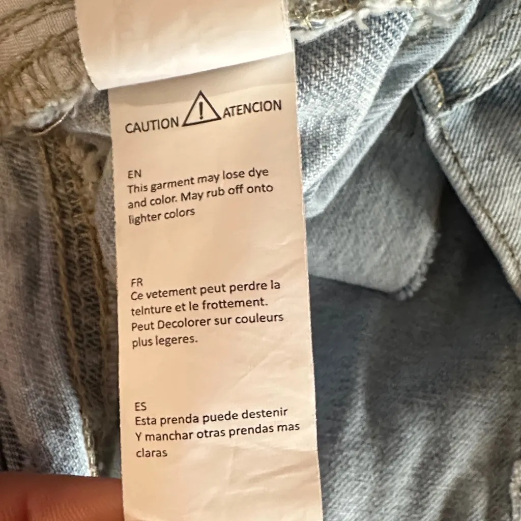 Refuge Light Blue Distressed Jean Shorts - Image 10