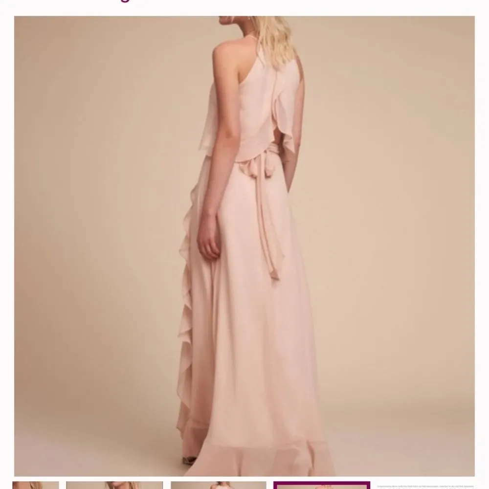 Donna Morgan x bhldn ruffle Etoile Top formal top S $200 event formal holiday - Image 2