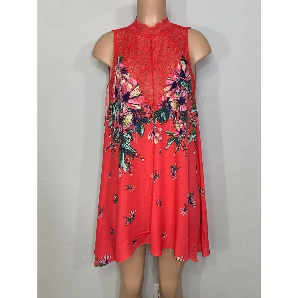 New. Free people red floral summer dress - Image 5