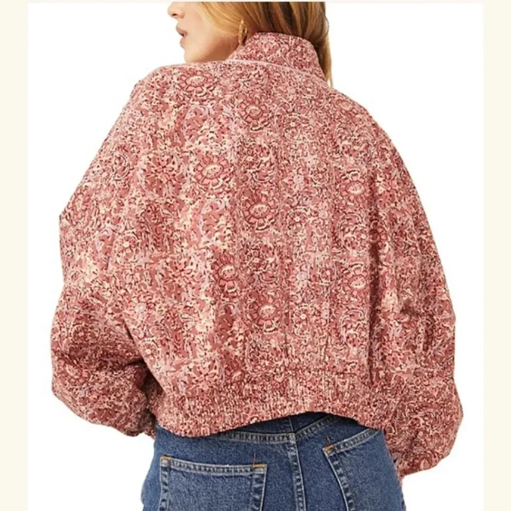 Free People Rosalina Tie Front Jacket‎ New Barbie Barbie Core Cropped Paisley - Image 4