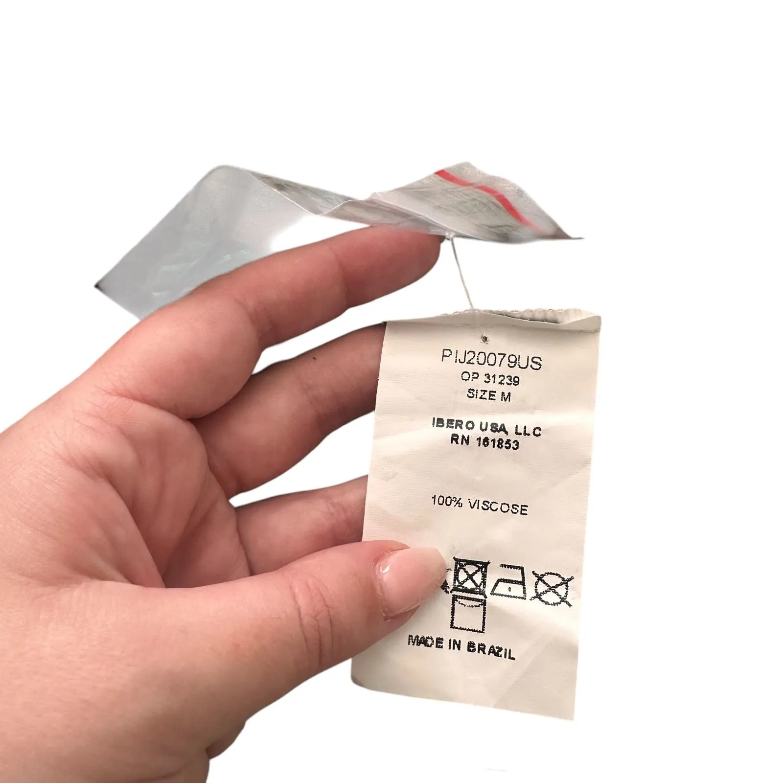 PATBO Palm Print‎ Buttoned Pajama Top NWOT Medium Pink - Image 4