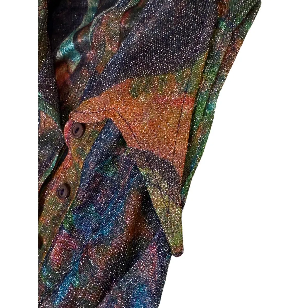 Groovy Vintage Sleeveless Maxi Dress Black - Image 4