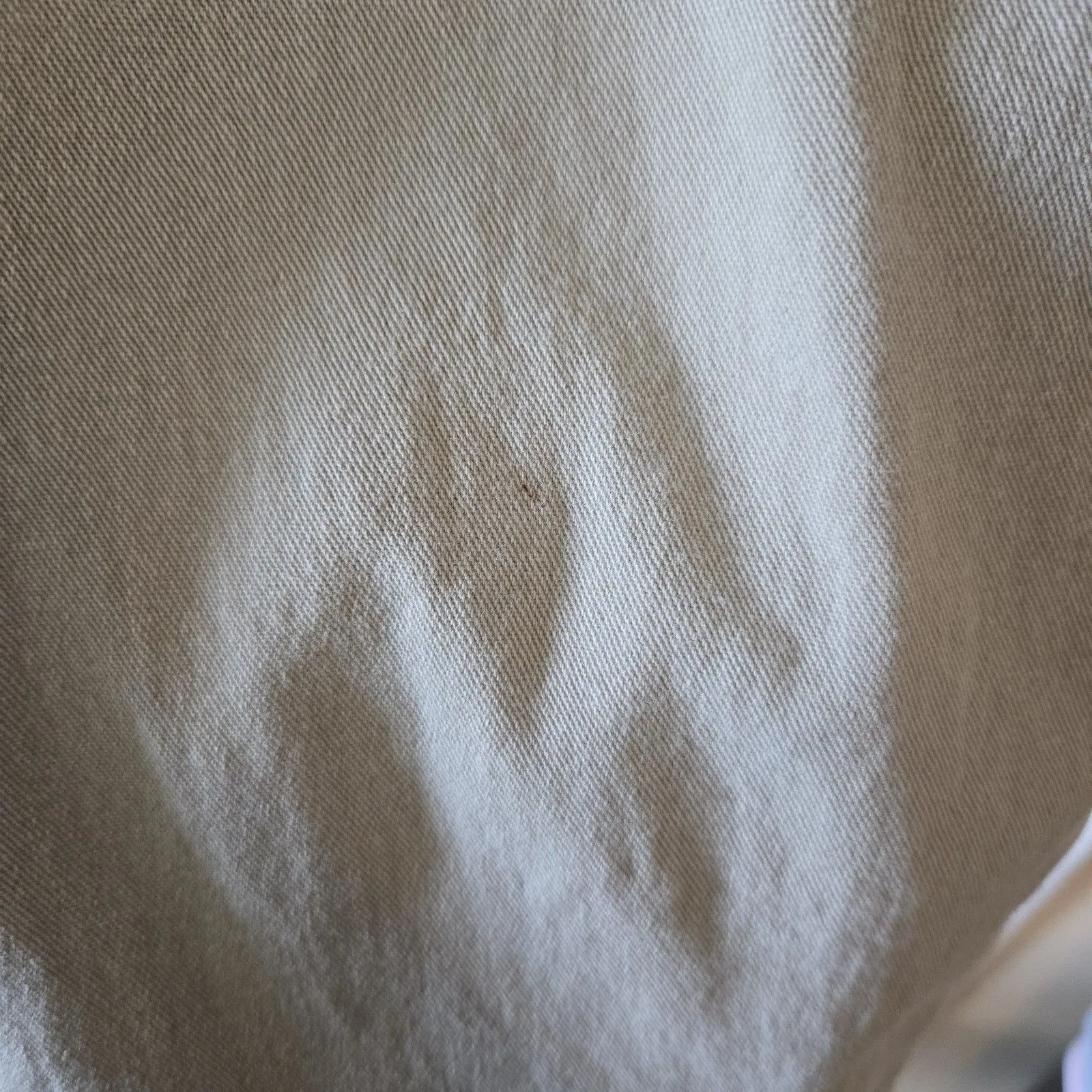 Vintage Jordache Crop Pants Sz 7/8 Capris Beige Straight Leg Embroidered Hem Y2K - Image 7