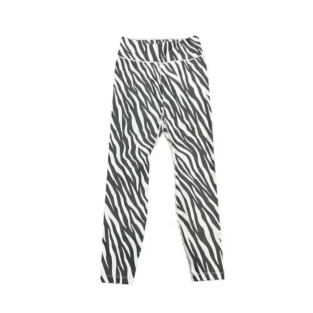 Nike Women's Icon‎ Clash 7/8 Zebra Print Running Gym Workout Leggings Size Small - Image 2