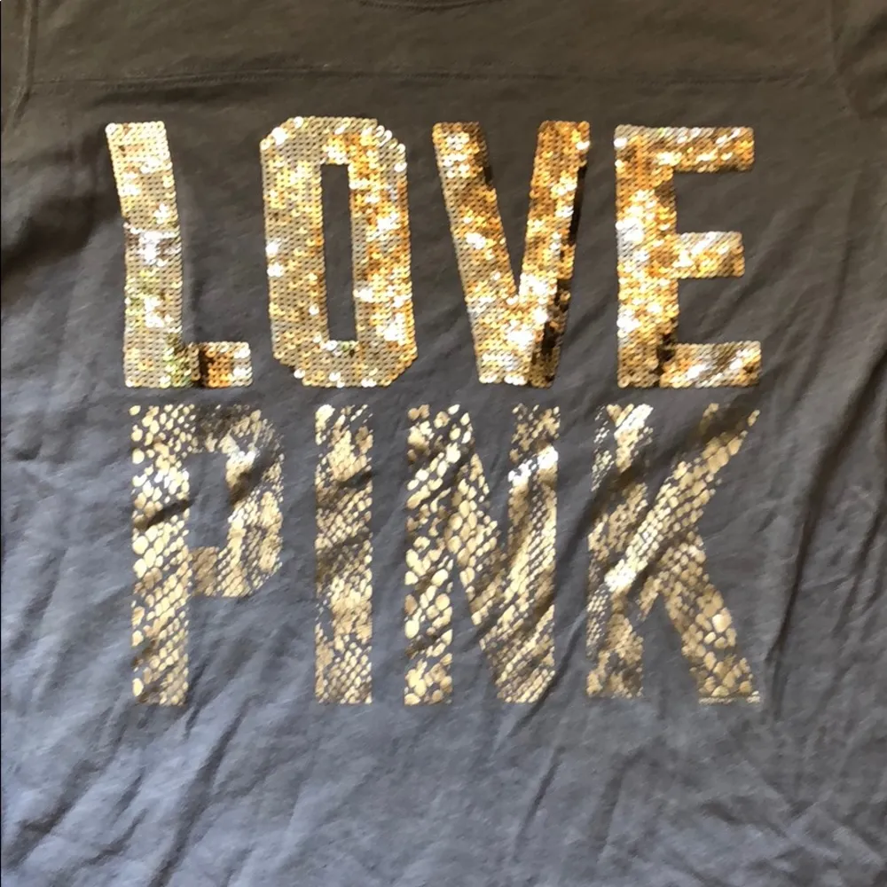 Victoria secret pink sequin top S - Image 4