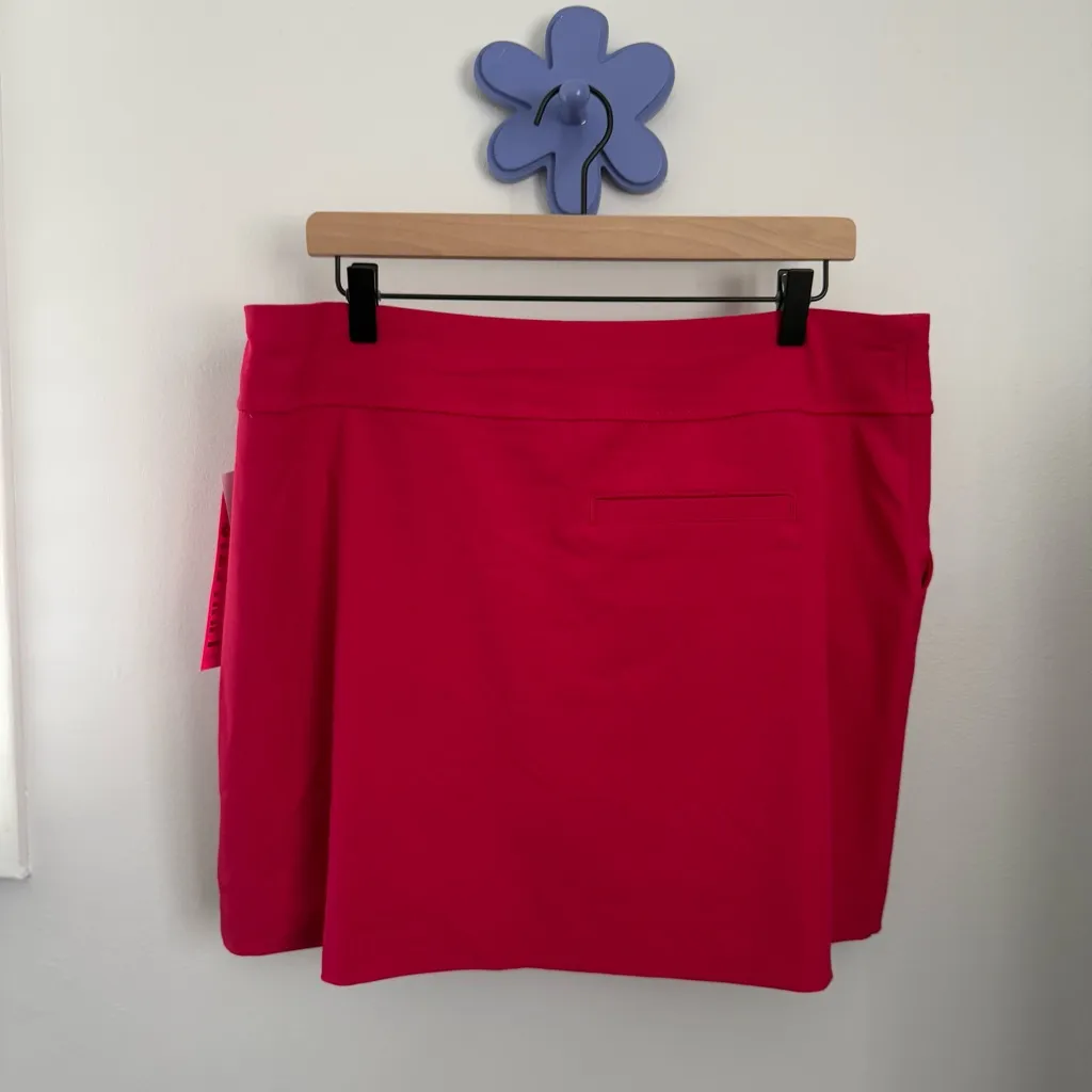 Lilly Pulitzer 16 NEW Antibes Skort Poinsettia Red UPF 50+ Pleated - Image 4