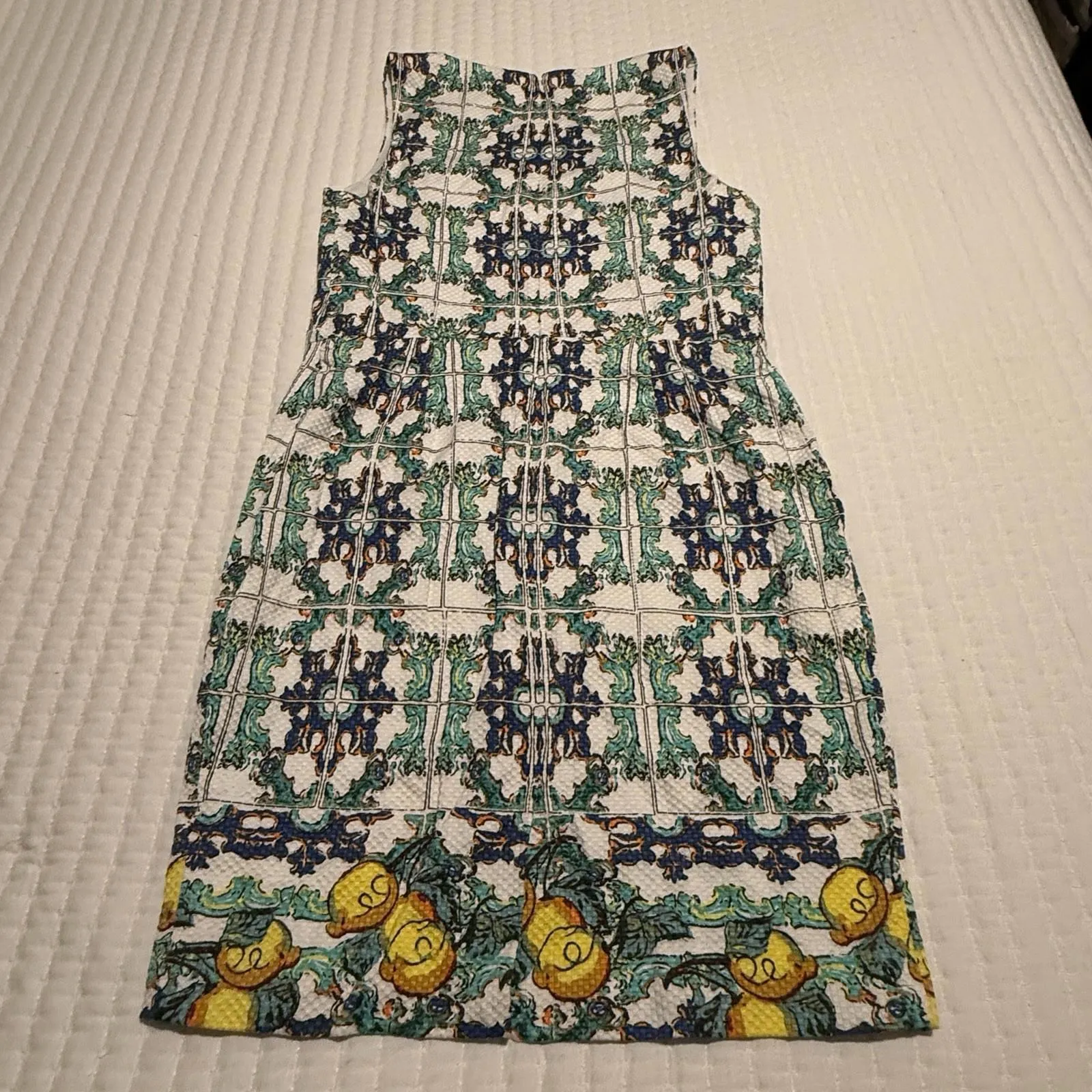 The Limited Multi Color Lemon Sheath Dress Sleeveless Sz 12 - Image 6