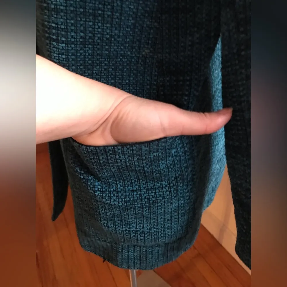 Stephanie Andrews Blue 2 Big Pockets 3 Botton Jacket Size 14. - Image 5