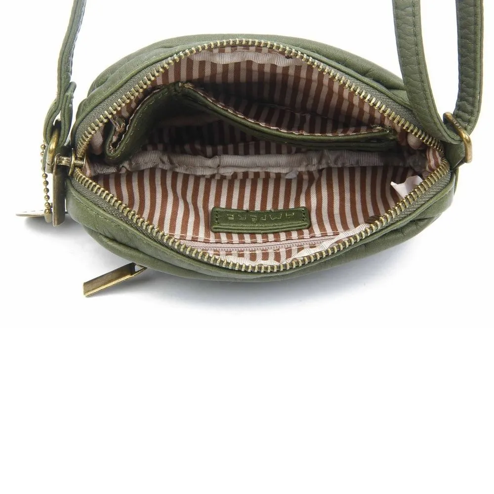 Army Green Vegan Leather Mini Crossbody Bag NWT - Image 6