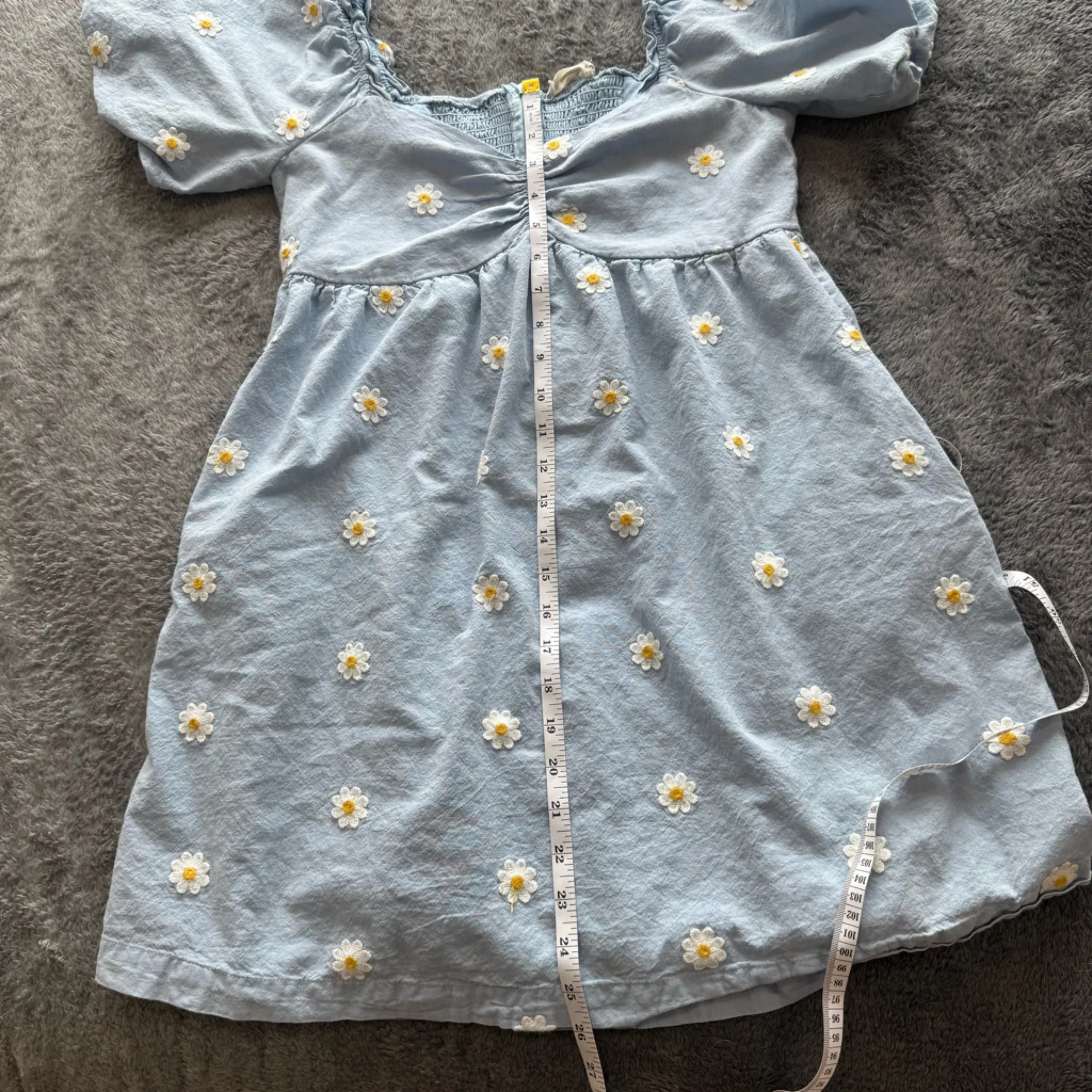 Altar'd state daisy puff‎ sleeve dress Small - Image 4