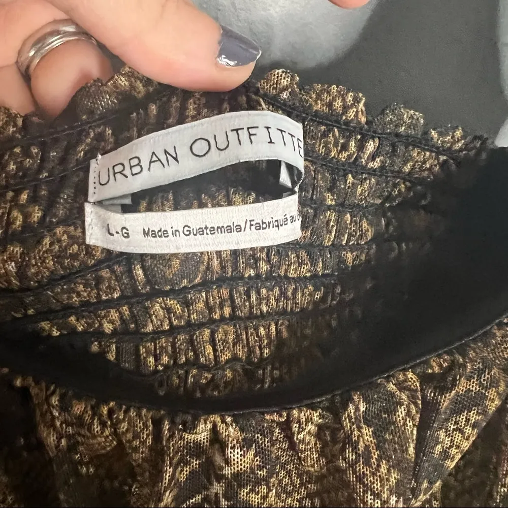 UO snakeskin print brown sleeveless mini dress - Image 7