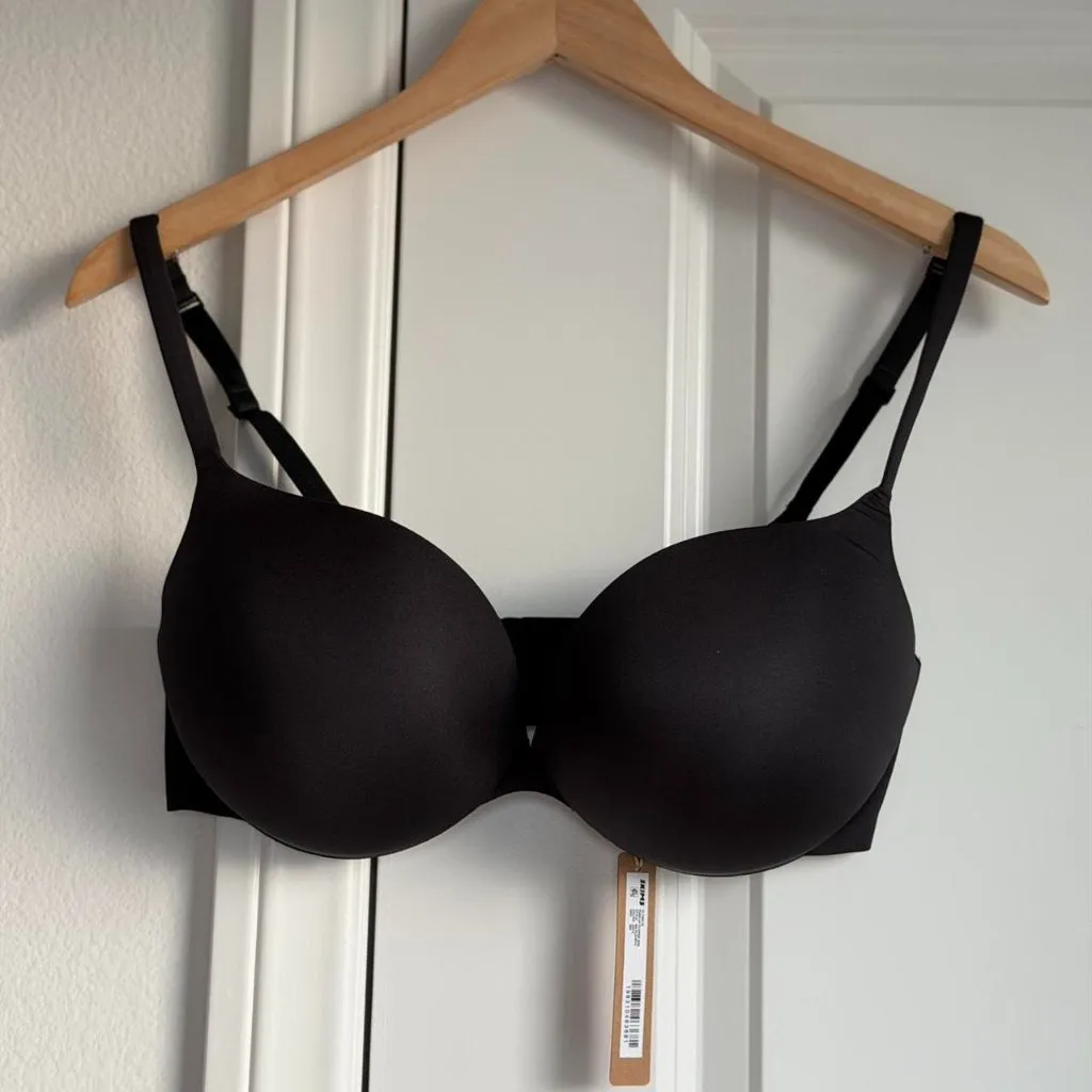 Skims Ultimate Collection Teardrop Push-Up Plunge Bra in Onyx, Size 36D - Image 5