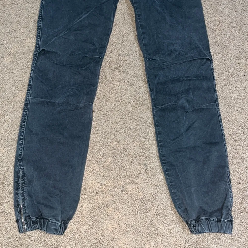 Nili Lotan Cropped French Military Pants Zip‎ Jogger Ankle Carbon 4 Black - Image 7