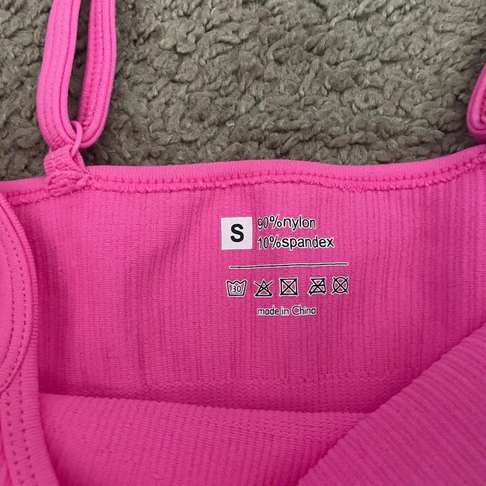 Hot Pink Bodycon Ribbed Romper - Image 7