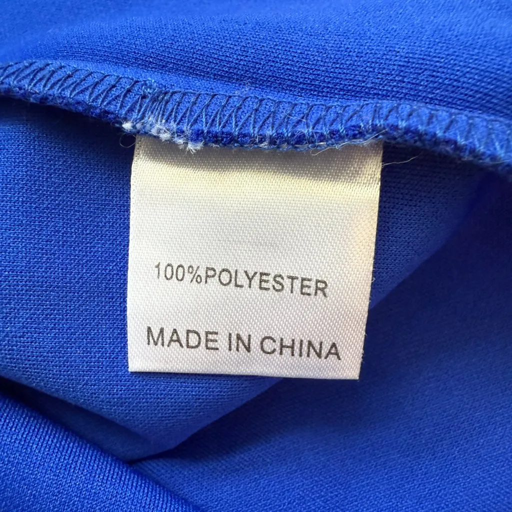 Hello Molly Outta Cash Midi Dress Women's XS 2 Blue Slit Cocktail Party NWOT - Image 16