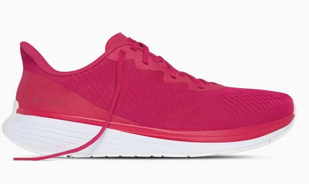 NEW Lane Eight relay Trainer Sneakers 12 Womens Hibiscus Lace Up Running Fitness Pink Size 10 - Image 2