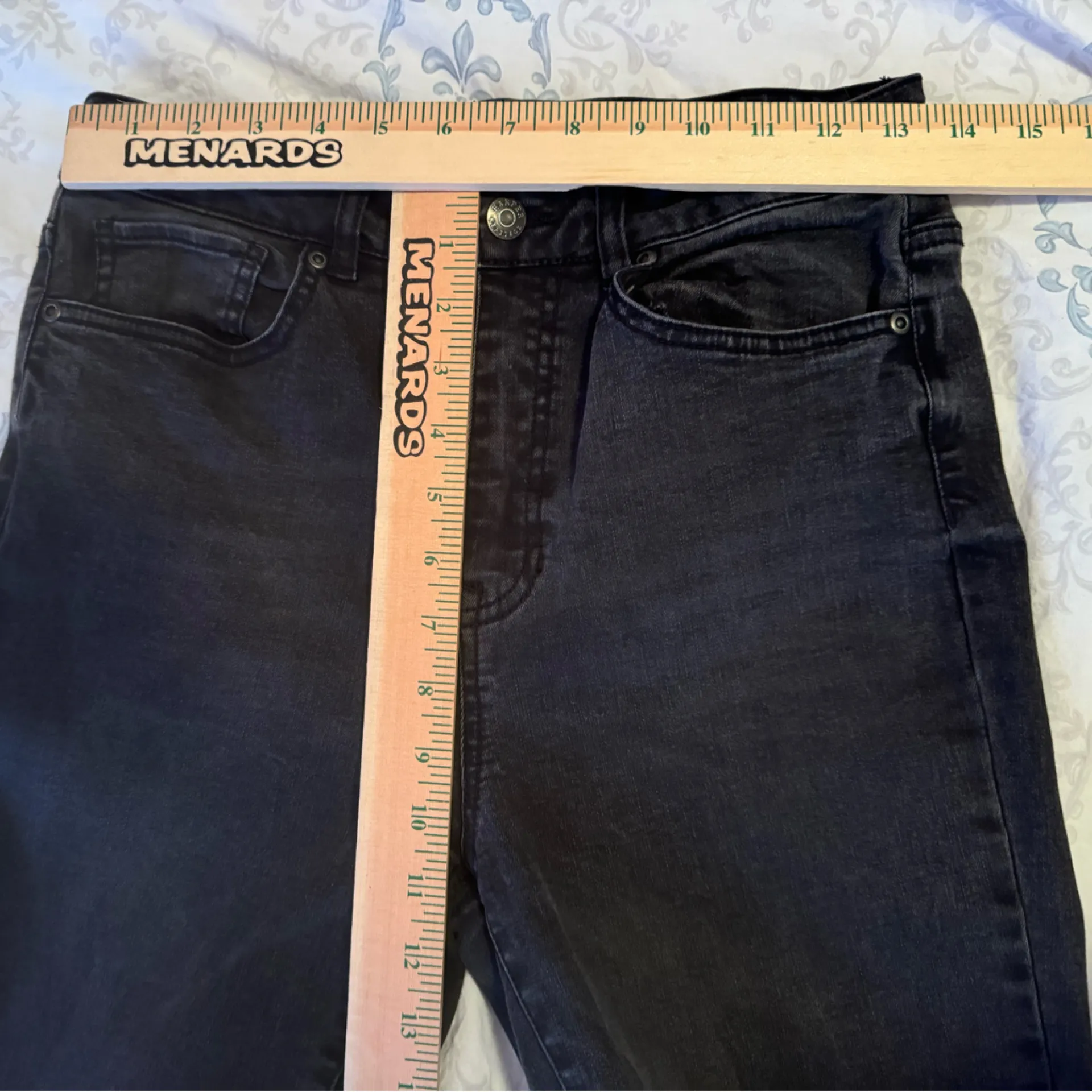 Harper Heritage Black Fringe Leg High‎ Rise Skinny Jeans women’s size 29 - Image 8