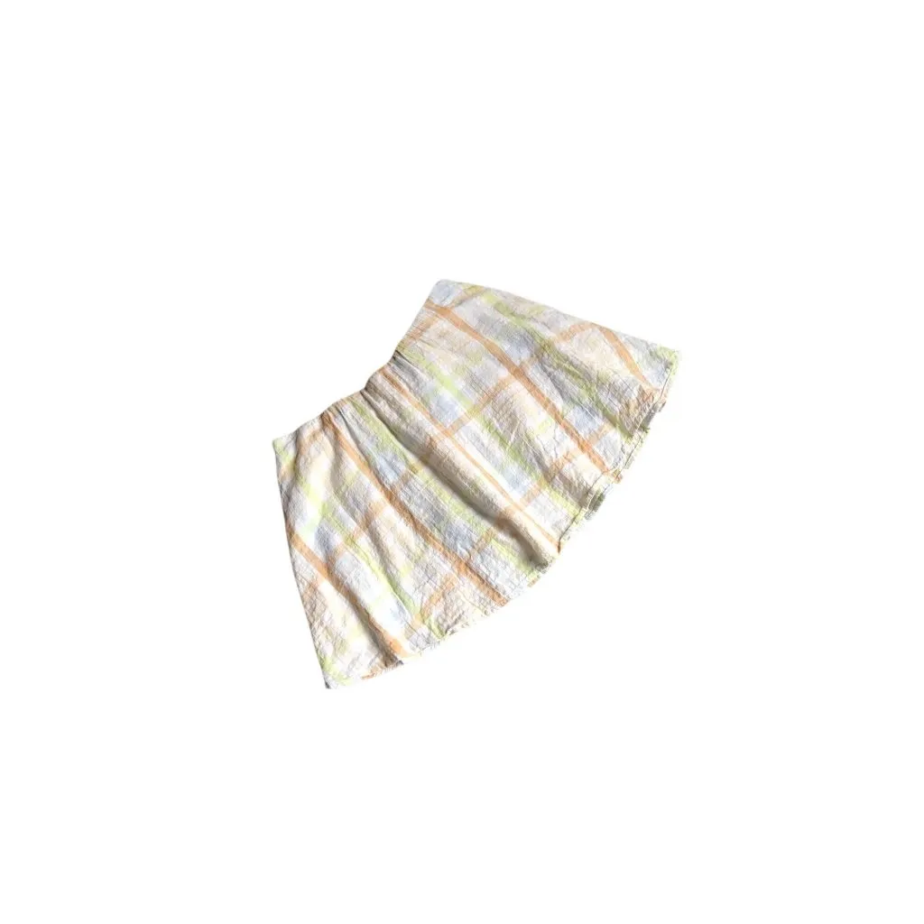 American Eagle White, Blue, Brown and Green Skirt - Image 3