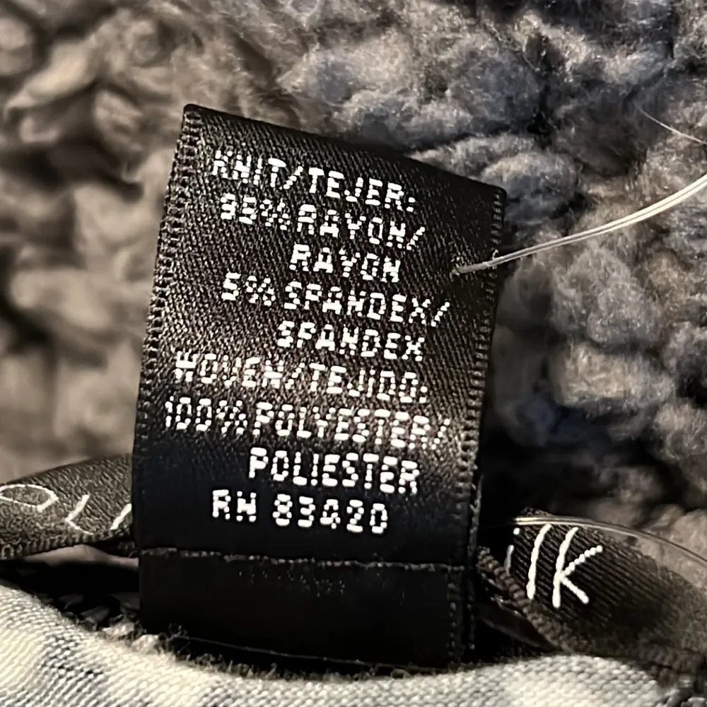 August Silk medium womens black white ditsy lace sleeveless scoop neck tank knit - Image 5