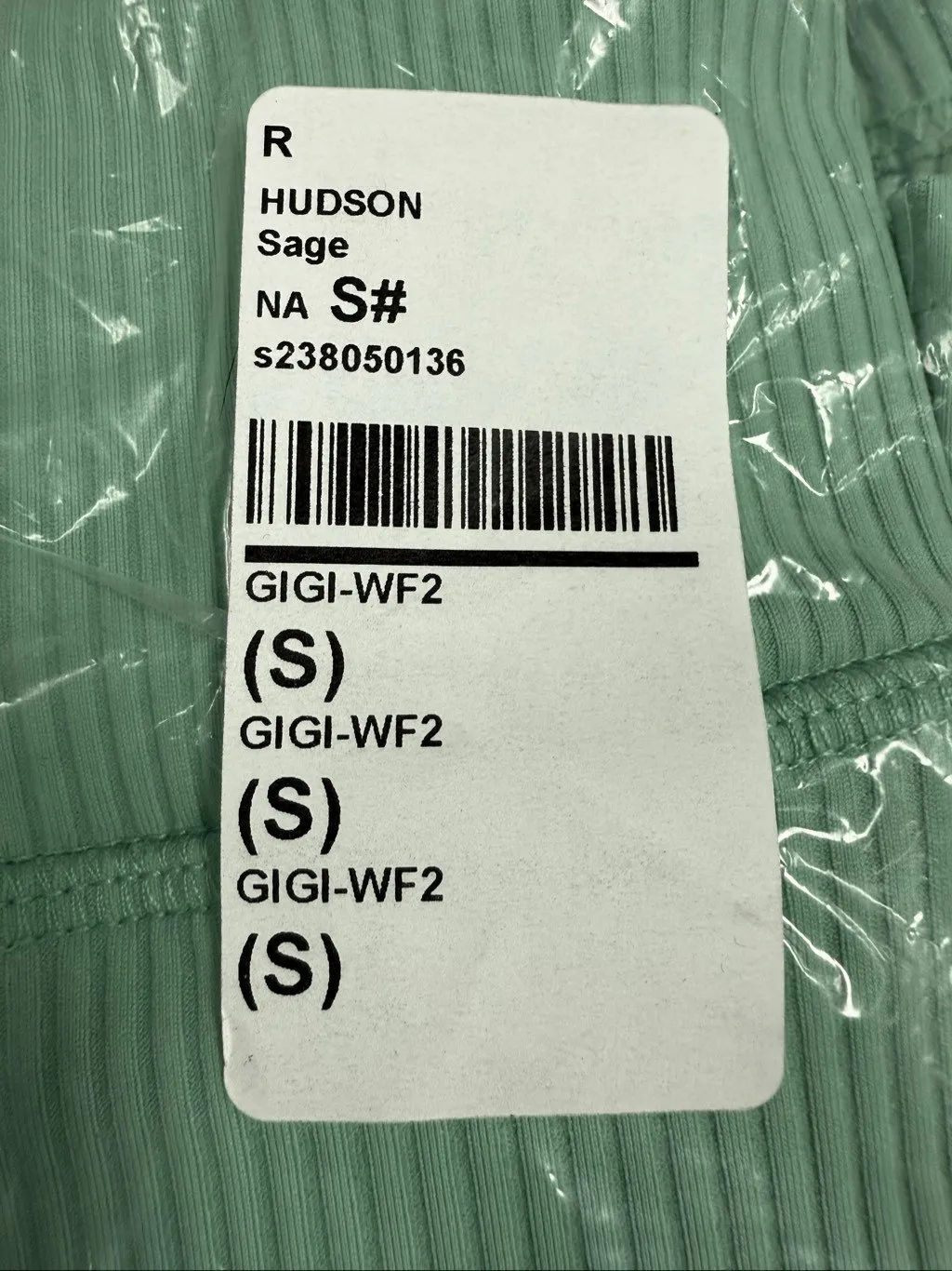 New Gigi C Hudson Rib Knit Tied Waist Skirt Skort S Sage - Image 5