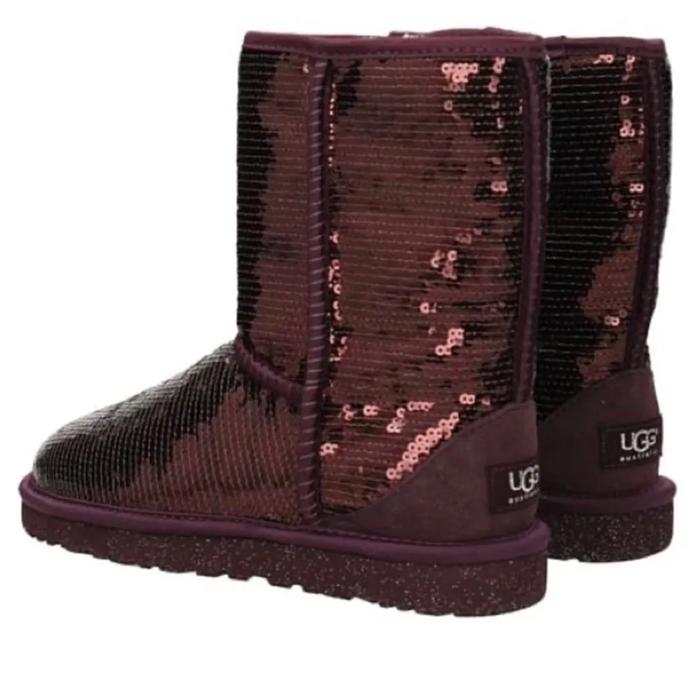 UGG Purple Port Short Sparkle Uggs- Size 5 - Image 2