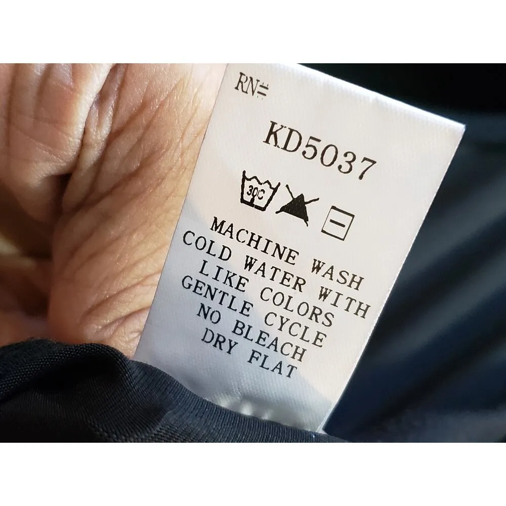 K Too Long Maxi Dress Womens Large Black Gold Sequin Sleeveless Round Neck - Image 6