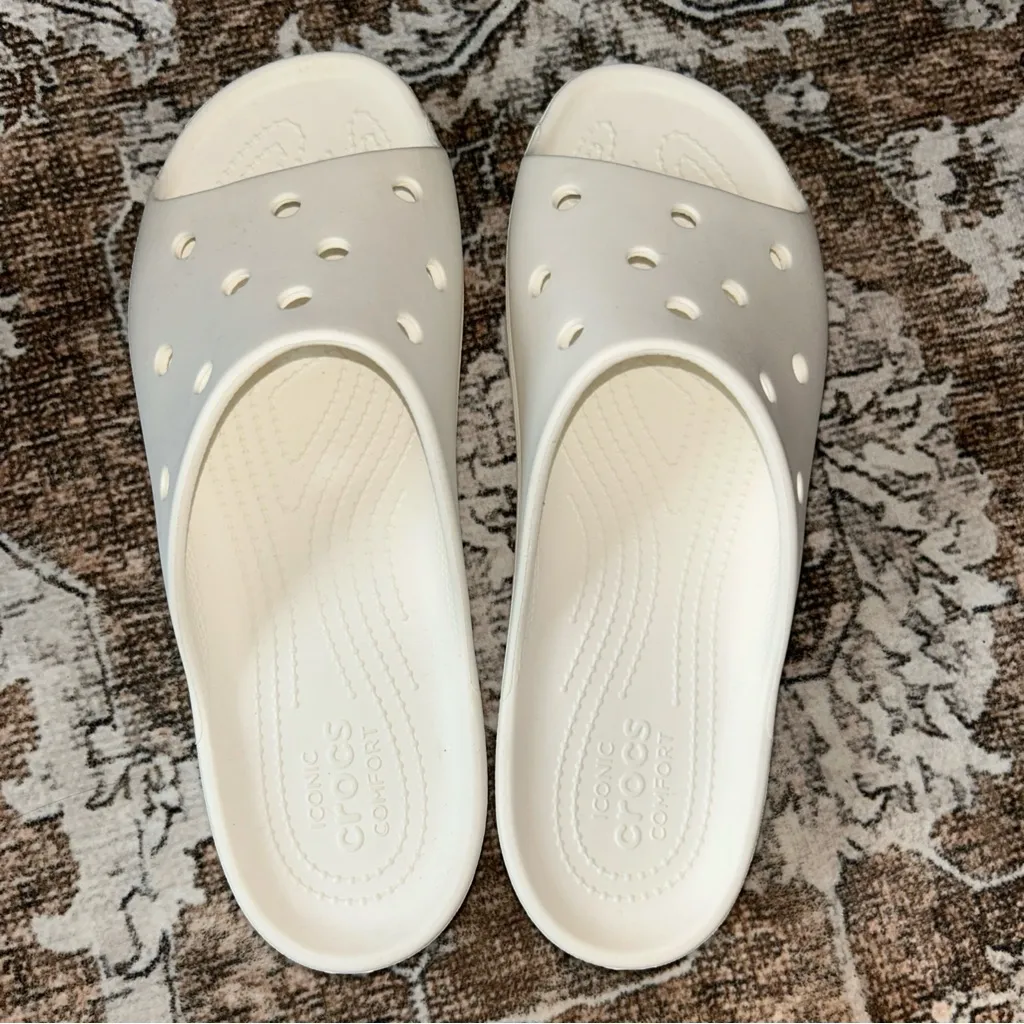 CROCS Women's Off-White Mules - Image 5