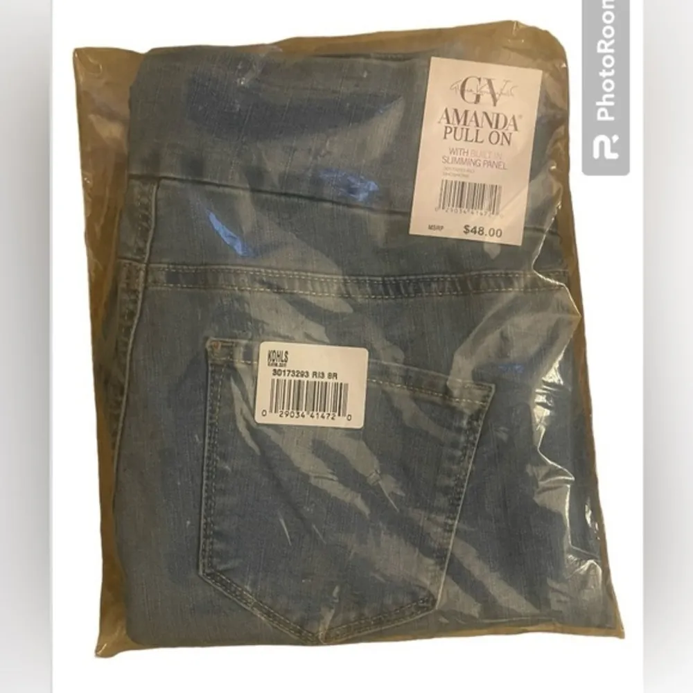 Women's Gloria Vanderbilt Amanda Pull-On Jeans Size 8 New with tags. - Image 5