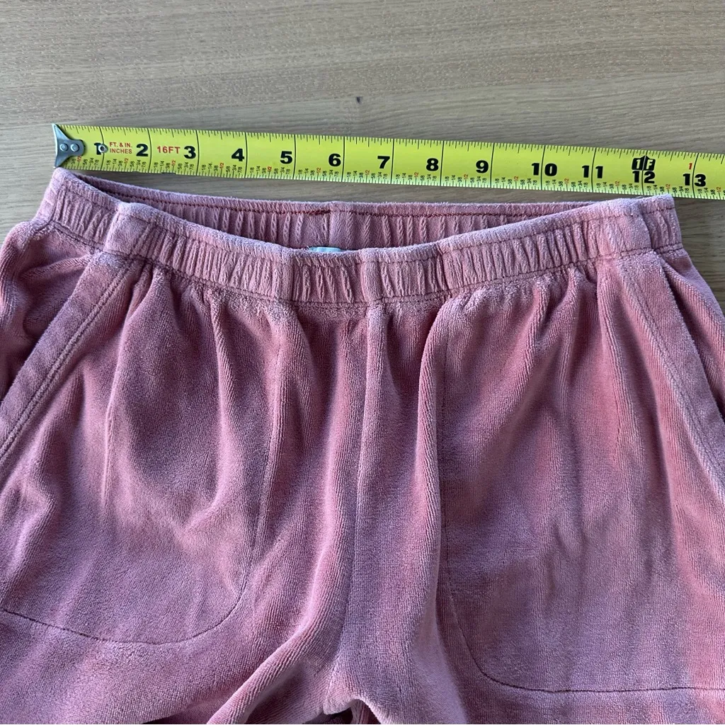 Aerie Real Obsessed Velour Jogger Pants Women's XS Velvet Pink Blush Sweats Cozy - Image 7