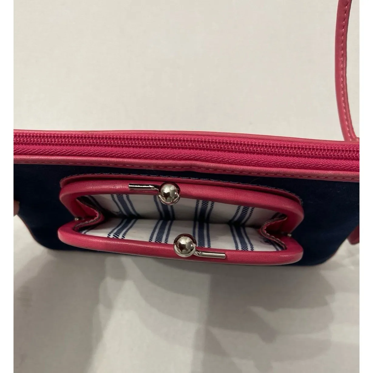 Coach Limited Edition Bonnie Cashin Wristlet Navy/Pink - Image 5