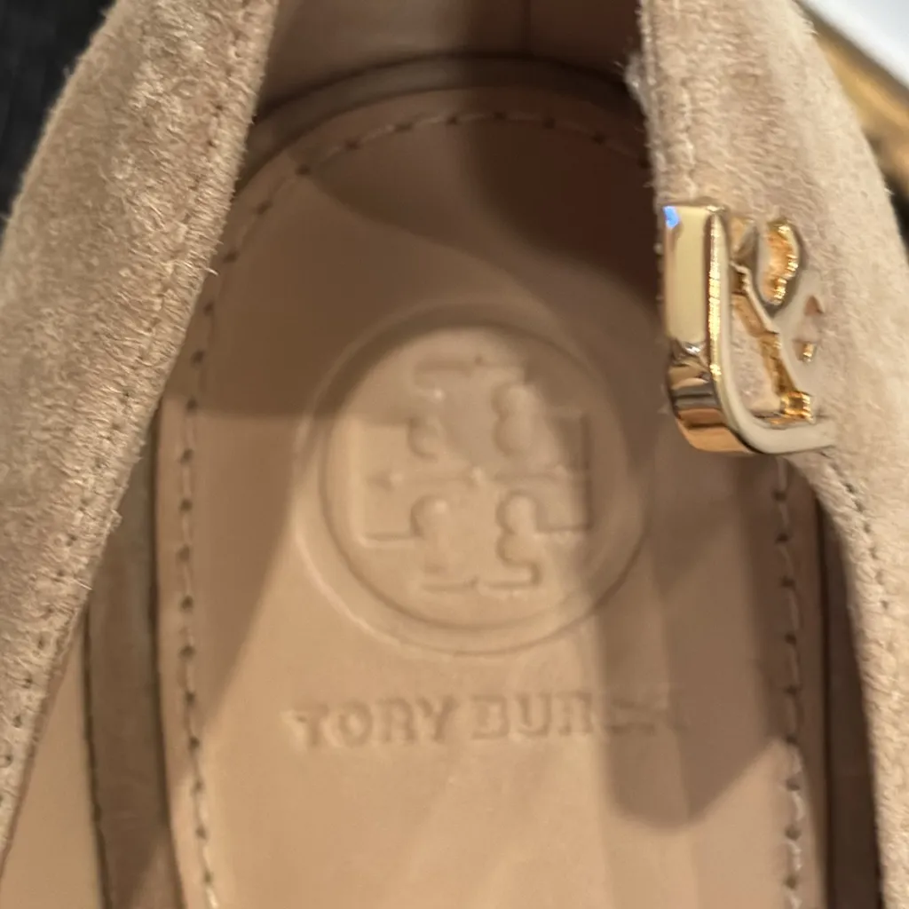 Tory‎ Burch Heels~Suede with leather soles~Size 9.5~ EUC!!! - Image 5