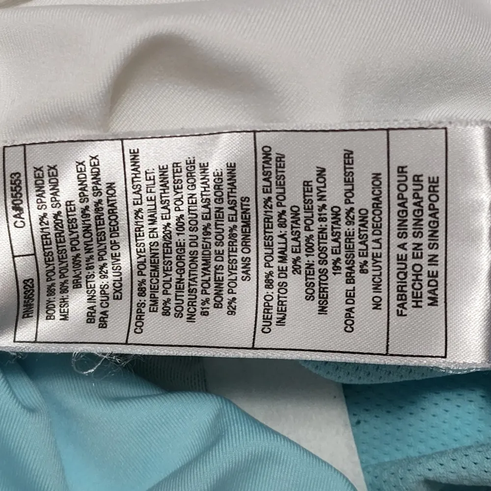 Nike aqua/navy trim racerback tank size medium - Image 6