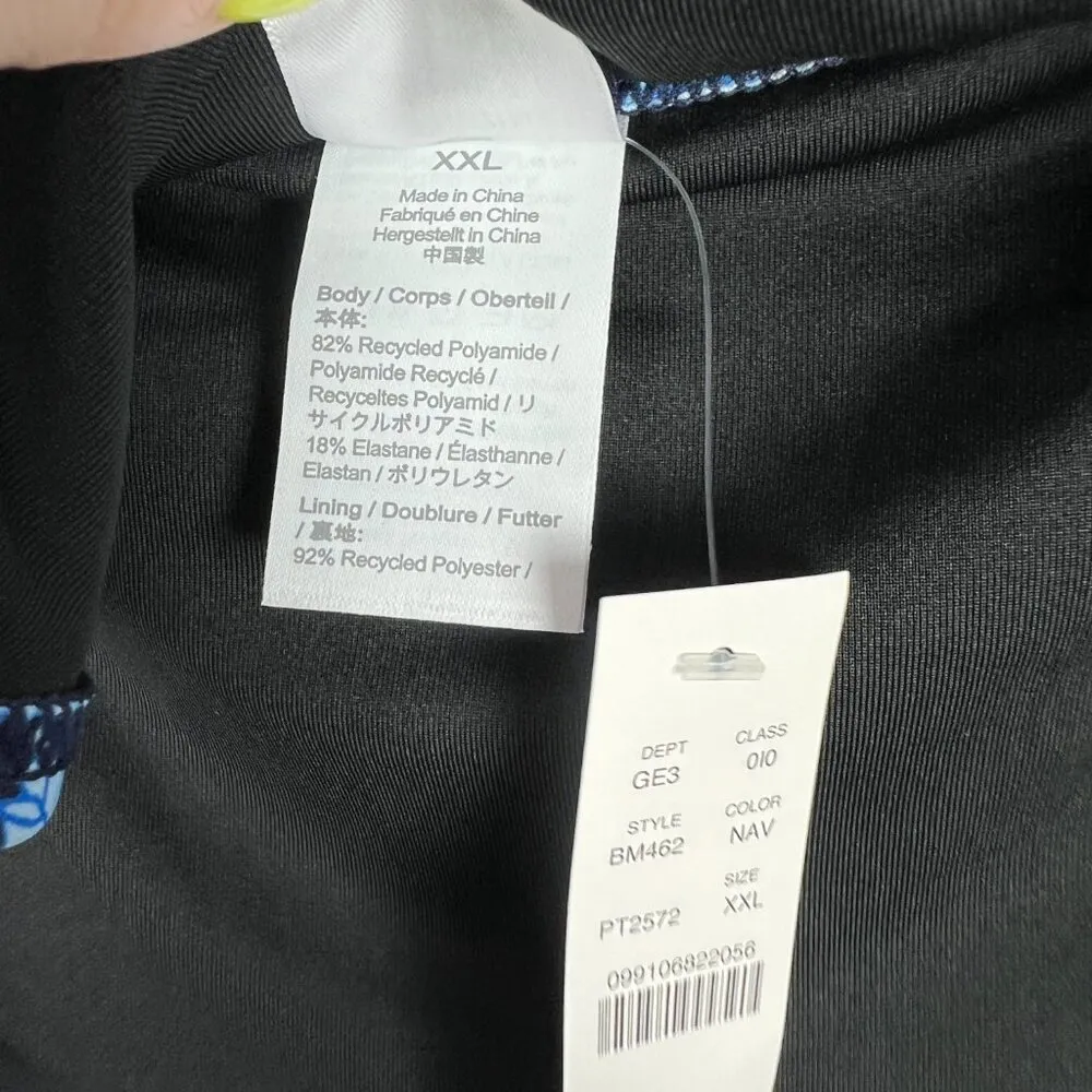 NWT J. Crew High Rise Bikini Bottom in Midnight Blue Floral Plus Size XXL NEW - Image 8