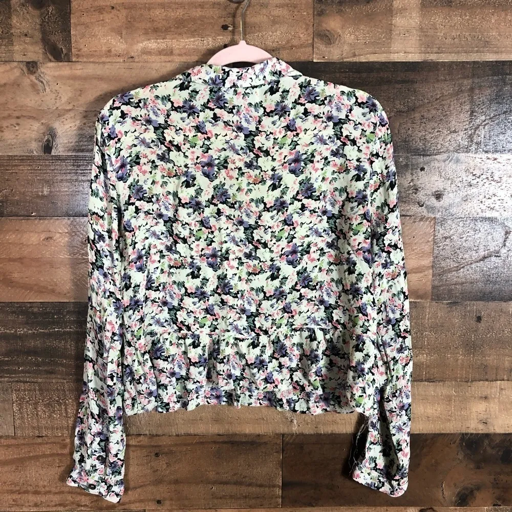 Ganni floral‎ button up top - Image 6