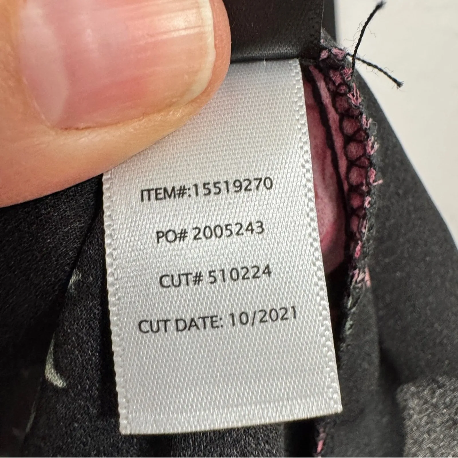 Torrid Black Pink Rose & Bird Print Long Sleeve Blouse Womens 1X Classic Tie - Image 9