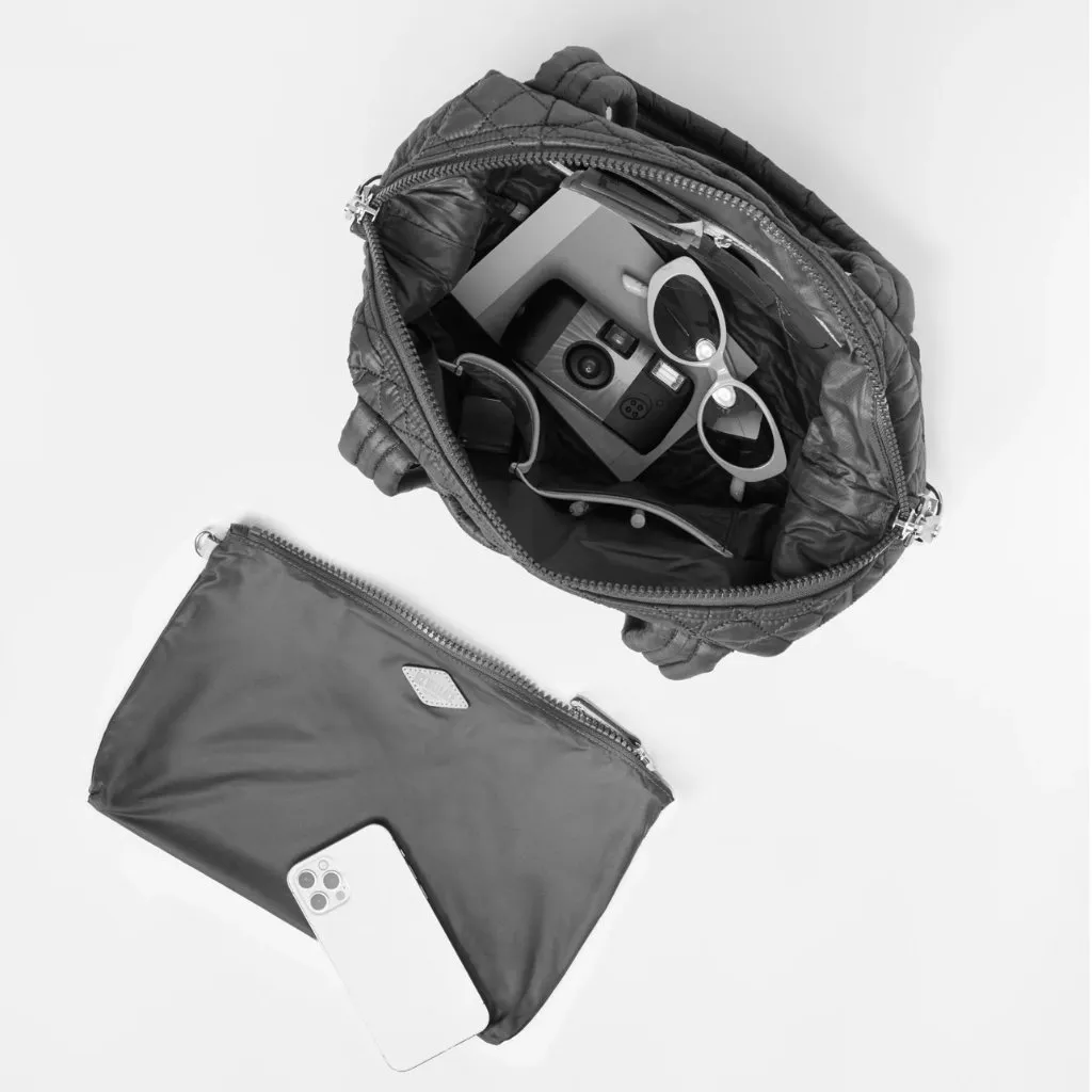 MZ Wallace Walnut Medium Sutton Deluxe Crossbody Bag Satchel Purse Brown RARE - Image 7