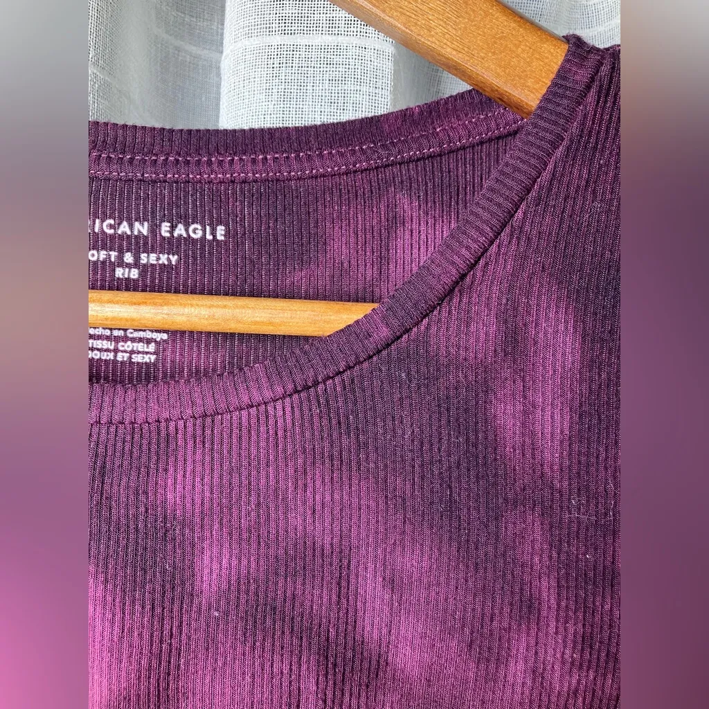 American Eagle Soft & Sexy Rib T-shirt Medium - Image 3