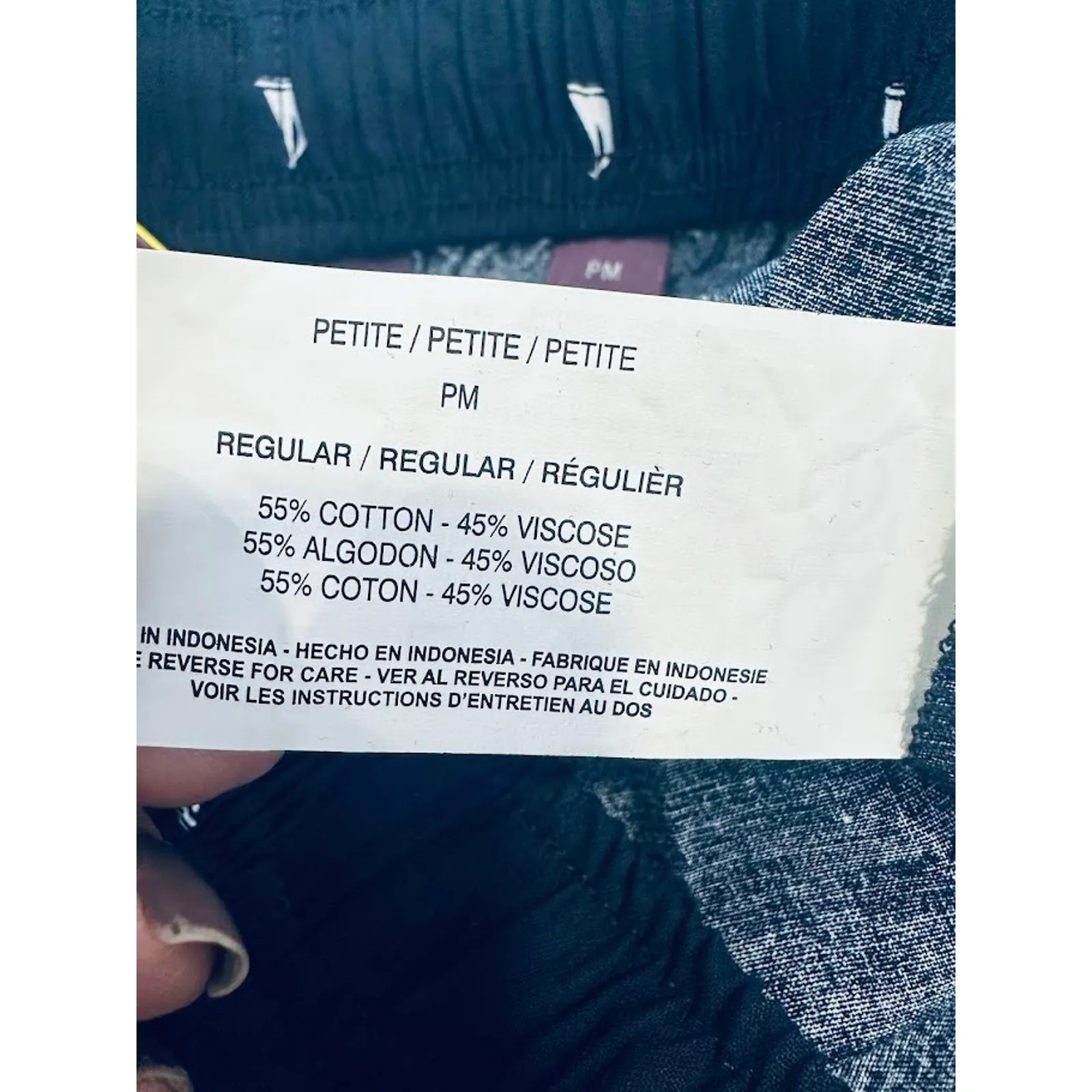 Gloria Vanderbilt Casuals Womens Blue Nautical Coastal Capri Pants Petite Medium - Image 8