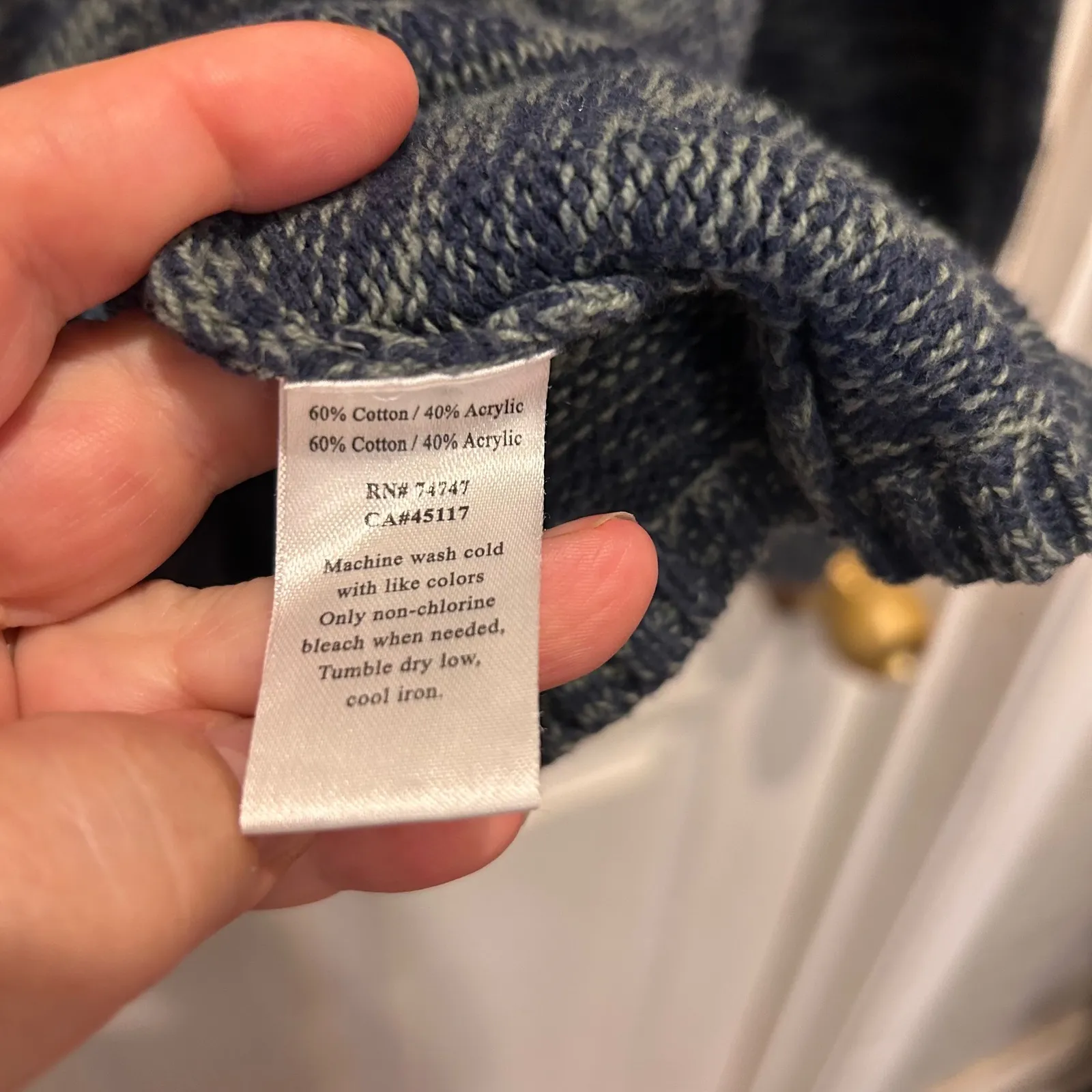 Natural Reflections Women's XL/TG Nordic V-Neck Knit Pullover Hoodie - Image 8