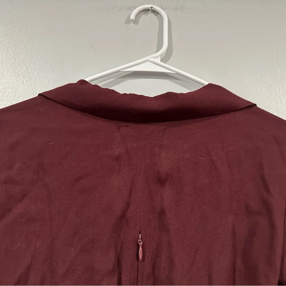 Reformation Danika Prune Midi Dress Burgundy XS NWOT - Image 8