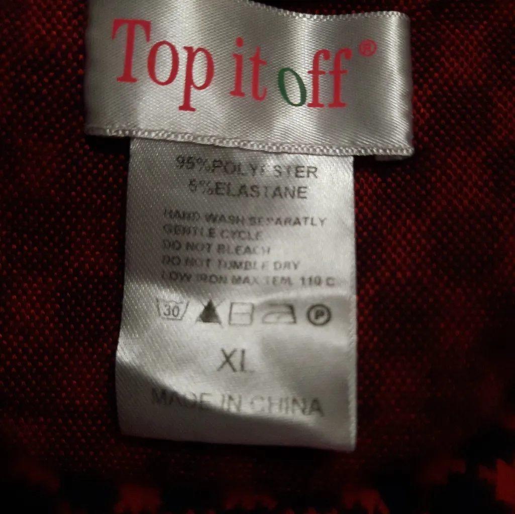 Top It Off Meghan Dress Size XL Red - Image 4