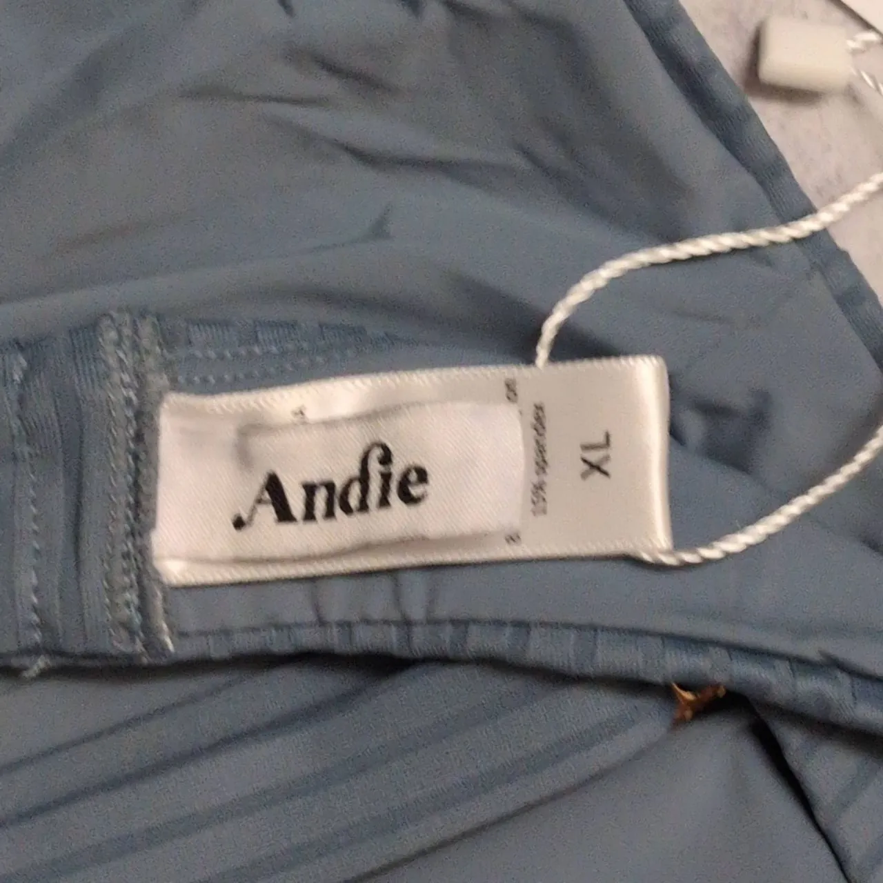 NWT Andie The Atlantic Top Marl Ribbed Adjustable Straps Swim Bikini Top XL - Image 6