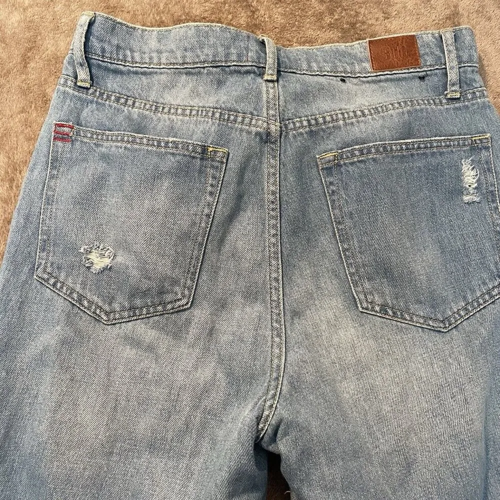 BDG Women's Slim Straight High Rise Sz 28 Button Fly Light Distressed Ra… - Image 6