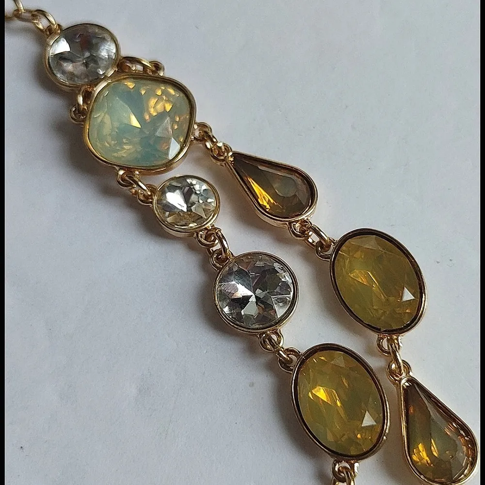 Gold Iridescent 2 Strand Necklace - Image 5