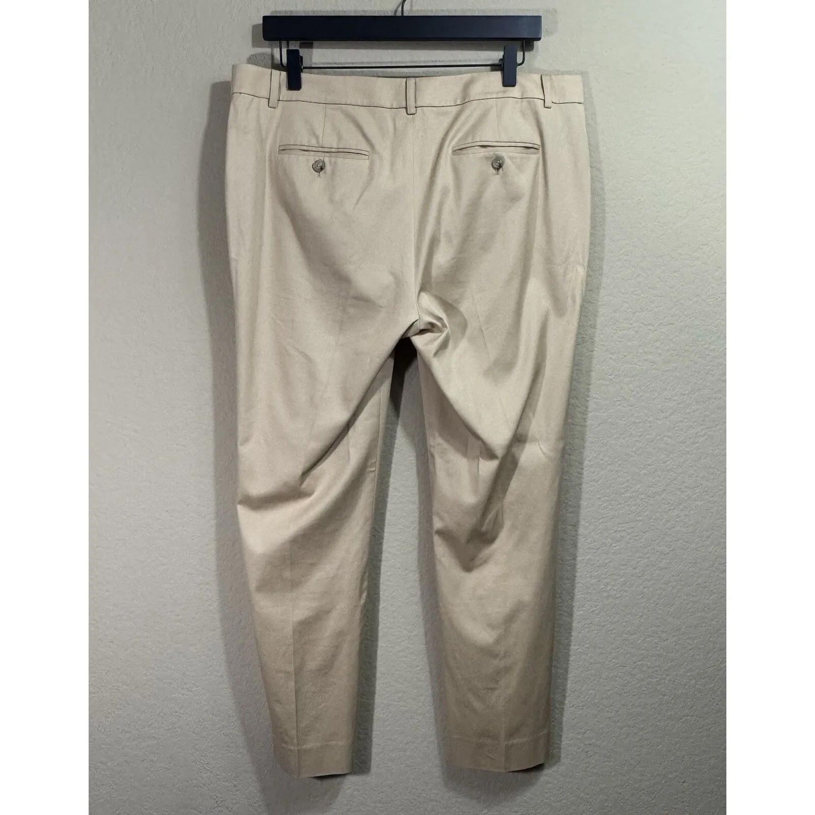Ralph Lauren Black Label Women's Wool Blend Tan Trouser Career Pants 12 Stretch - Image 2
