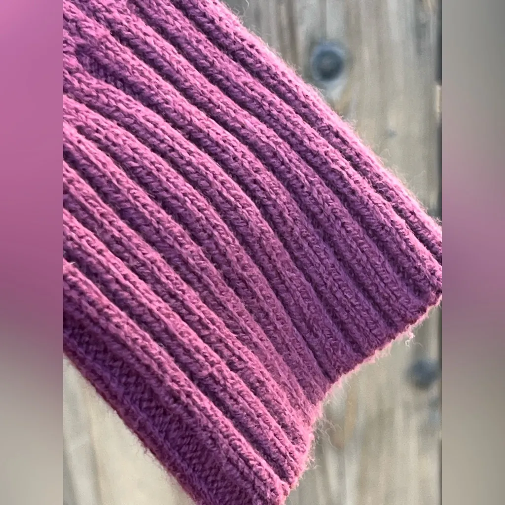 Hollister Co turtleneck Women's Ribbed Sweater - Burgundy/ Maroon - Image 8